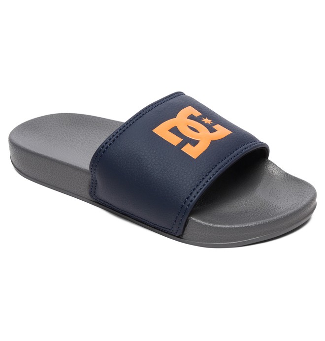 dcshoes, Kid's DC - Slider Sandals, NAVY/GREY (ngy) 0 Kid's DC - Slider Sandals ADBL100025 DC Shoes