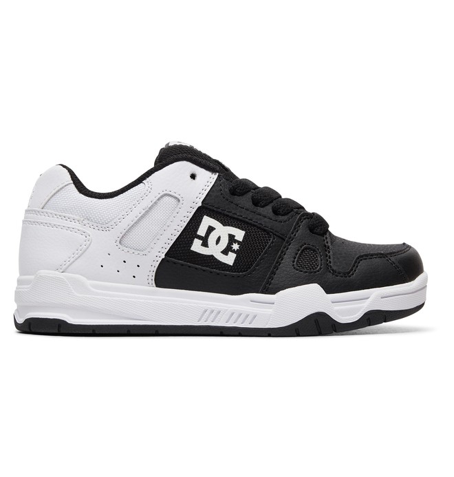 dcshoes, Boy's 8-16 Stag Shoes, BLACK/WHITE FADE (bwf) 0 Boy's 8-16 Stag Shoes Black ADBS100024 DC Shoes