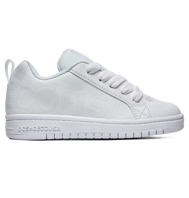 dcshoes, Kid's Court Graffik SE Shoes, WHITE (103) 0 Kid's Court Graffik SE Shoes White ADBS100203 DC Shoes