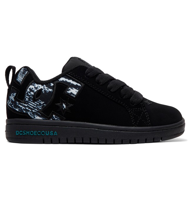dcshoes, Kid's Court Graffik SE Shoes, BLACK/GREY/WHITE (xksw) 0 Kid's Court Graffik SE Shoes ADBS100203 DC Shoes