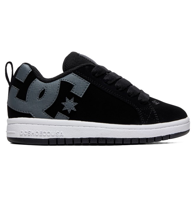 dcshoes, Kid's Court Graffik Shoes, BLACK/GREY (blg) 0 Kid's Court Graffik Shoes Black ADBS100207 DC Shoes