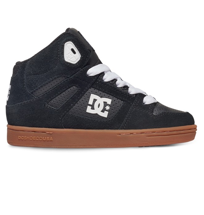 dcshoes, Rebound Hi - High-Top Shoes for Boys, BLACK/GUM (bgm) 0 Rebound Hi - High-Top Shoes for Boys ADBS100214 DC Shoes