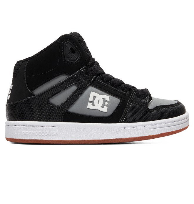 dcshoes, Pure High - Zapatillas de caña alta para Chicos, BLACK/GREY (blg) 0 Pure High - Zapatillas de caña alta para Chicos Negro ADBS100242 DC Shoes