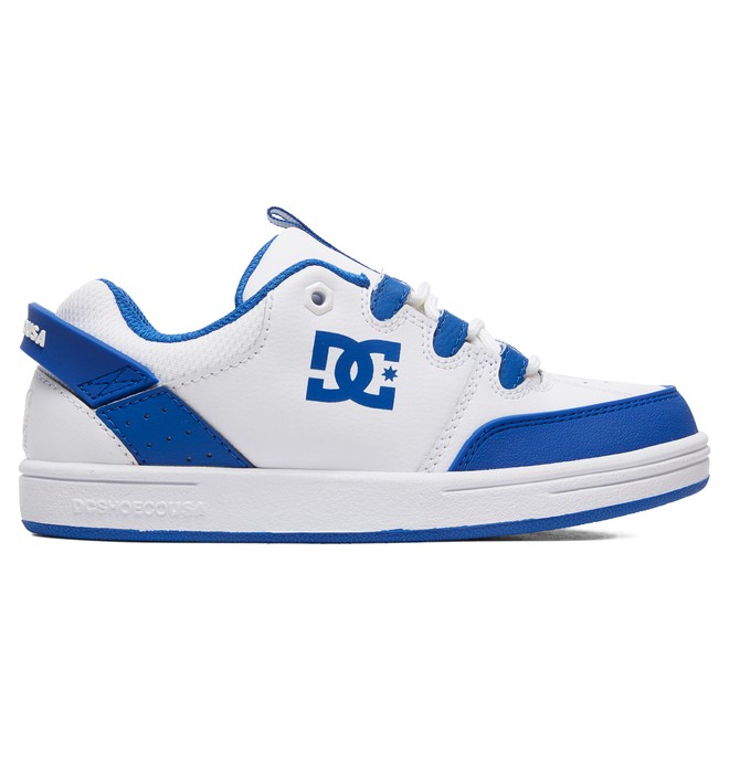 dcshoes, Boy's 8-16 Syntax Shoes, WHITE/ROYAL (wr5) 0 Boy's 8-16 Syntax Shoes White ADBS100257 DC Shoes