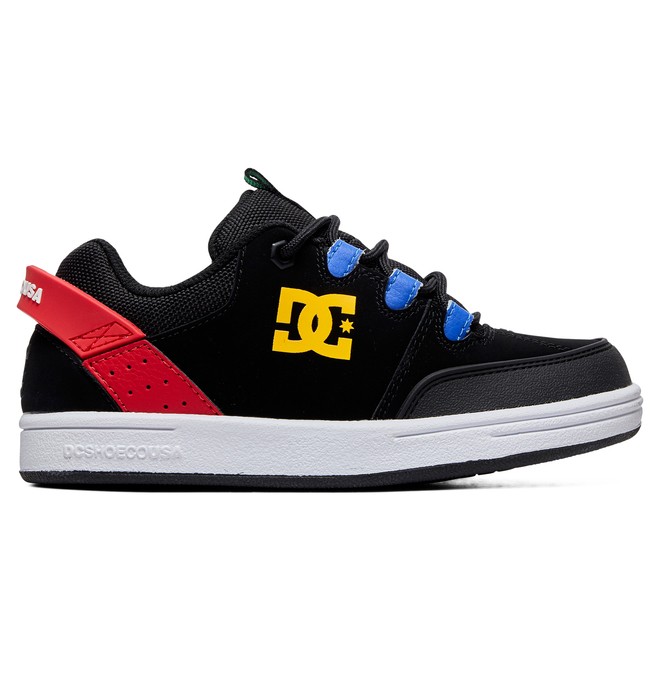 dcshoes, Kid's Syntax Shoes, BLACK/RED/YELLOW (xkry) 0 Kid's Syntax Shoes Multicolor ADBS100257 DC Shoes