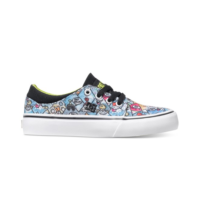 dcshoes, Kid's 4-7 Trase Kevin Lyons Shoes, BLACK/PRINT (bkn) 0 Kid's 4-7 Trase Kevin Lyons Shoes ADBS300124 DC Shoes