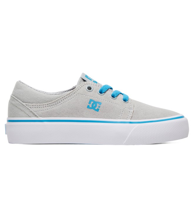 dcshoes, Kid's Trase Shoes, GREY/BLUE (gbf) 0 Kid's Trase Shoes Grey ADBS300138 DC Shoes