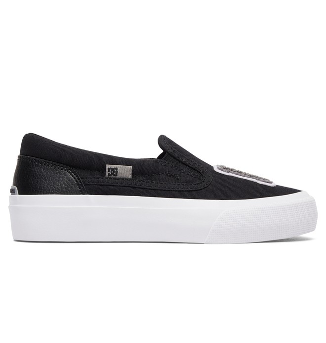 dcshoes, Kid's Trase SE Slip On Shoes, BLACK/GREY (blg) 0 Kid's Trase SE Slip On Shoes Black ADBS300249 DC Shoes