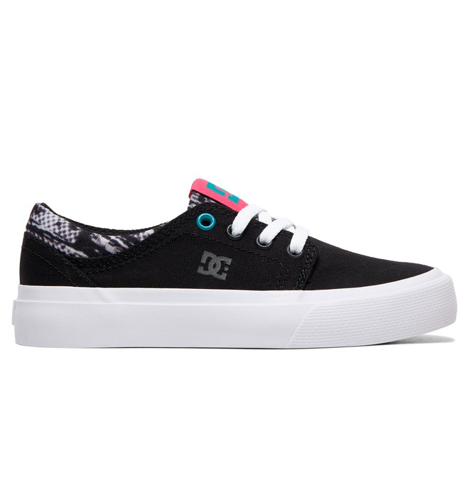 dcshoes, Kid's Trase TX SE Shoes, BLACK/AQUA (ba2) 0 Kid's Trase TX SE Shoes Black ADBS300252 DC Shoes