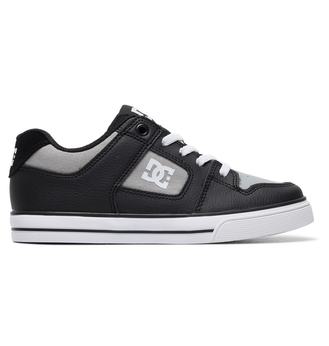 dcshoes, Boy's 8-16 Pure Elastic Shoes, BLACK/GREY (blg) 0 Boy's 8-16 Pure Elastic Shoes Black ADBS300256 DC Shoes