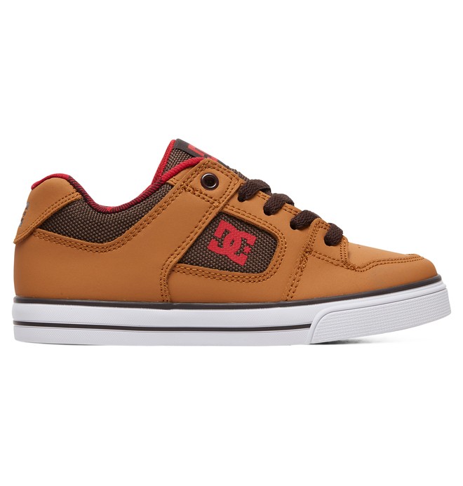 dcshoes, Pure SE - Zapatos para Chicos, WHEAT (we9) 0 Pure SE - Zapatos para Chicos Beige ADBS300258 DC Shoes