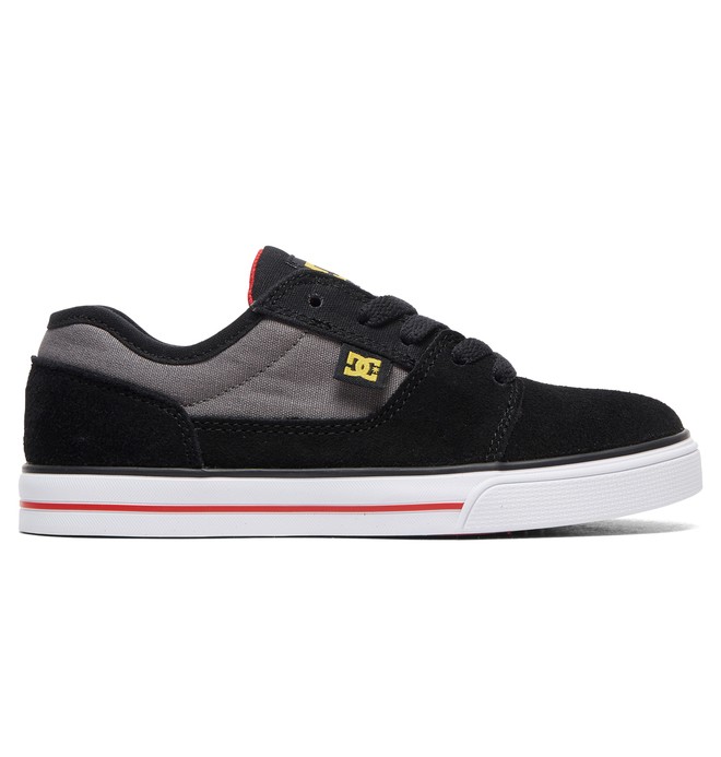 dcshoes, Boy's 8-16 Tonik Shoes, BLACK/GREY/RED (xksr) 0 Boy's 8-16 Tonik Shoes Black ADBS300262 DC Shoes