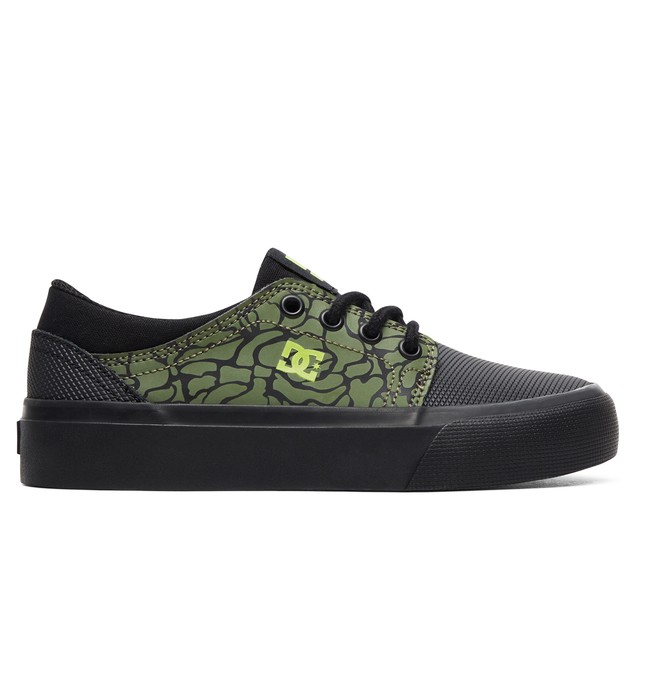 dcshoes, Boy's 8-16 Trase SE Shoes, BLACK/BLACK/SOFT LIME (bk9) 0 Boy's 8-16 Trase SE Shoes Blue ADBS300264 DC Shoes