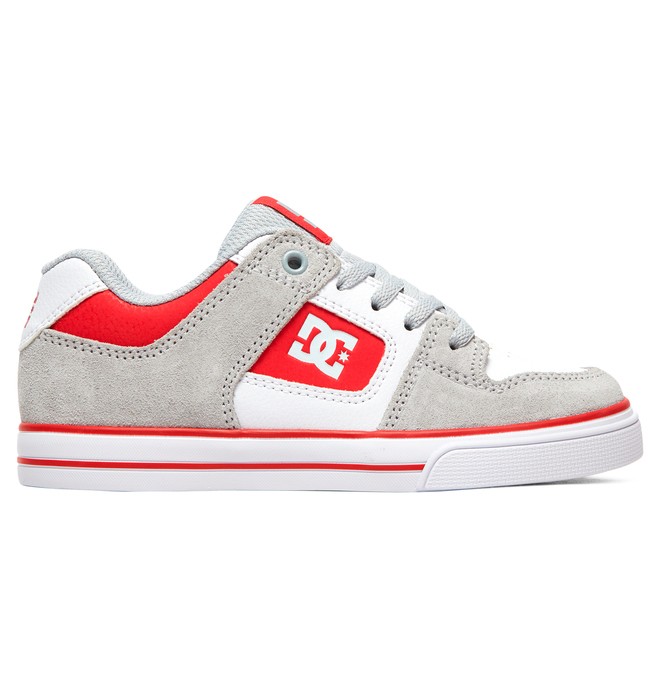 dcshoes, Niños 8-16 Zapatos Pure, GREY/RED (grf) 0 Niños 8-16 Zapatos Pure Gris ADBS300267 DC Shoes