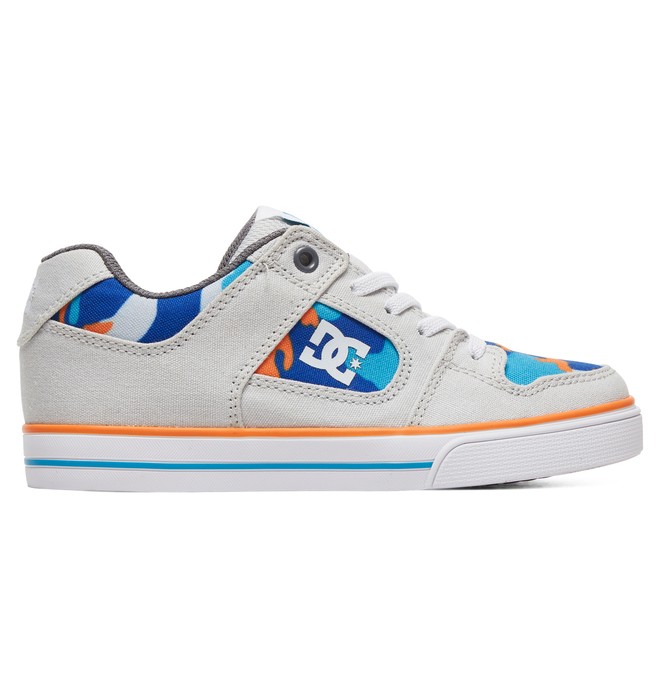 dcshoes, Boy's 8-16 Pure SE Shoes, BLUE/BLUE/ORANGE (xbbn) 0 Boy's 8-16 Pure SE Shoes Blue ADBS300273 DC Shoes