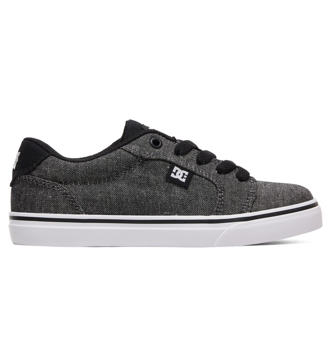 dcshoes, Boy's 8-16 Anvil SE Shoes, BLACK/HERRINGBONE (khb) 0 Boy's 8-16 Anvil SE Shoes Black ADBS300279 DC Shoes