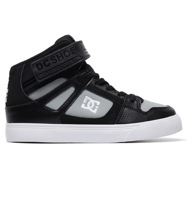 dcshoes, Kid's Pure High EV - High-Top Shoes, BLACK/GREY (blg) 0 Kid's Pure High EV - High-Top Shoes Black ADBS300324 DC Shoes