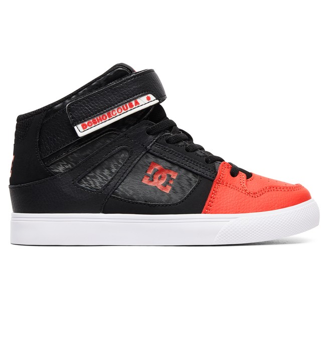 dcshoes, Niños 8-16 Zapatos Parte Superior Alta EV High Pure, BLACK/RED (blr) 0 Niños 8-16 Zapatos Parte Superior Alta EV High Pure Negro ADBS300324 DC Shoes