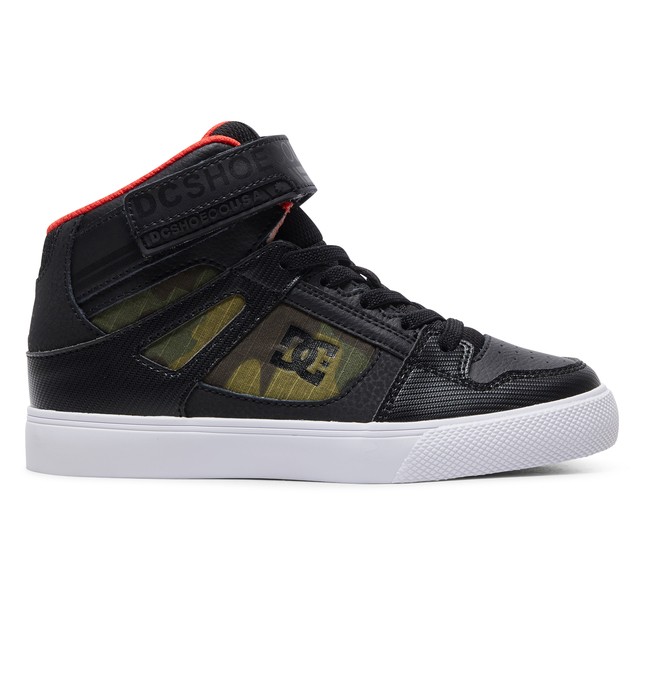 dcshoes, Kid's Pure Hi SE - High-Top Shoes, CAMO (cmo) 0 Kid's Pure Hi SE - High-Top Shoes Grey ADBS300325 DC Shoes
