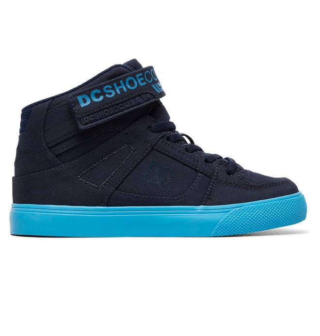 dcshoes, Pure High TX EV - Zapatillas Altas para Chicos, NAVY/BRIGHT BLUE (nvb) 0 Pure High TX EV - Zapatillas Altas para Chicos Azul ADBS300338 DC Shoes