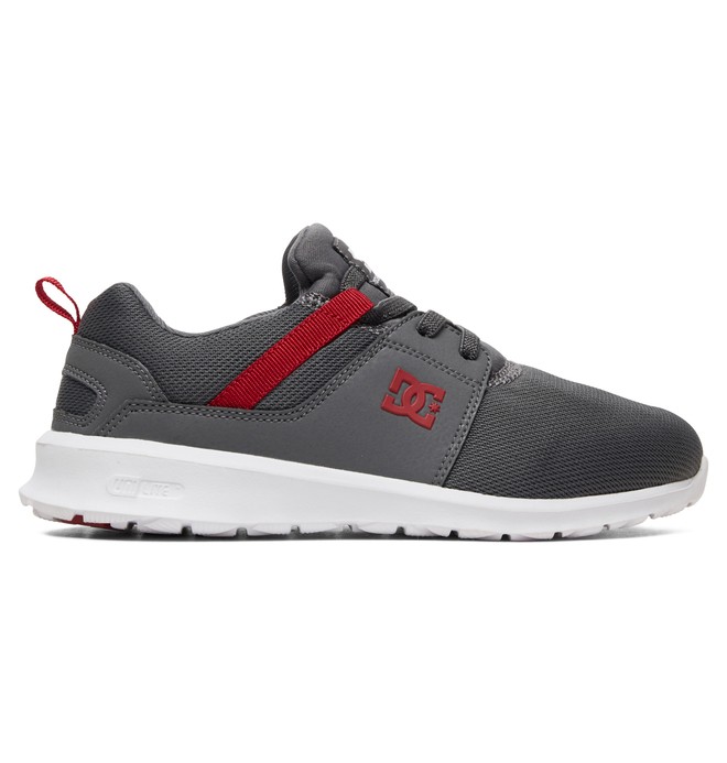 dcshoes, Kid's Heathrow Shoes, GREY/DARK RED (gre) 0 Kid's Heathrow Shoes Grey ADBS700047 DC Shoes