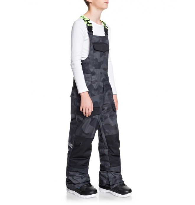 Roadblock Snowboard Bib Pants for Boys 816 DC Shoes