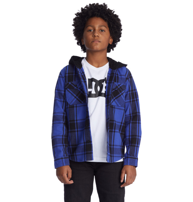 Ruckus Ed - Long Sleeve Hooded Shirt for Boys  ADBWT03011