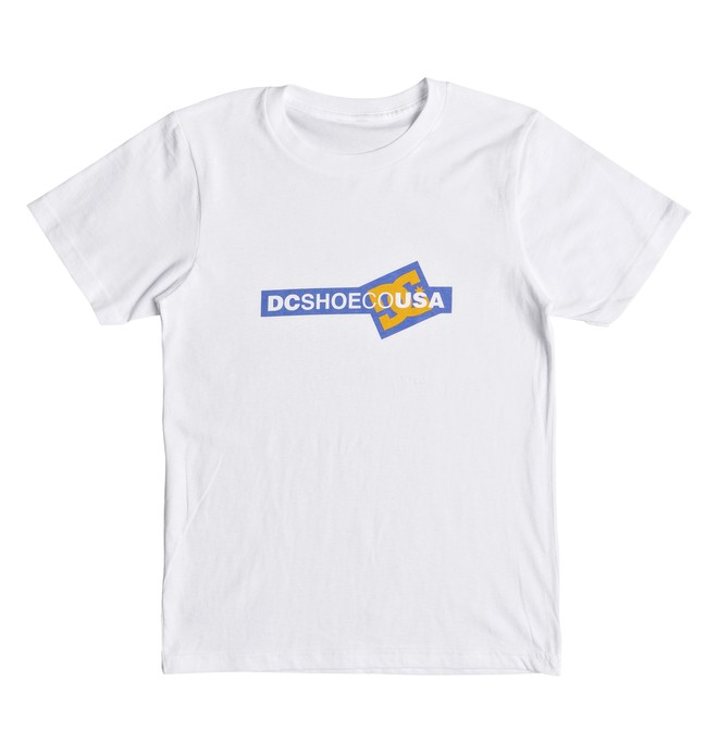 dcshoes, Boy's 8-16 Cornered Tee, WHITE (wbb0) 0 Boy's 8-16 Cornered Tee White ADBZT03071 DC Shoes