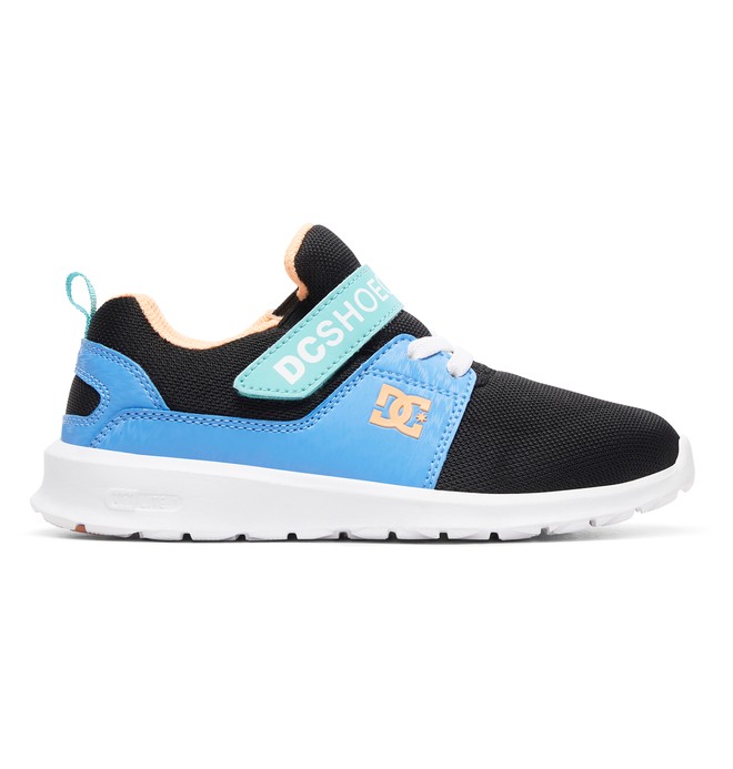 dcshoes, Heathrow EV - Baskets à lacets élastiques pour Fille, BLACK/MULTI/WHITE (kmw) 0 Heathrow EV - Baskets à lacets élastiques pour Fille Orange ADGS700022 DC Shoes