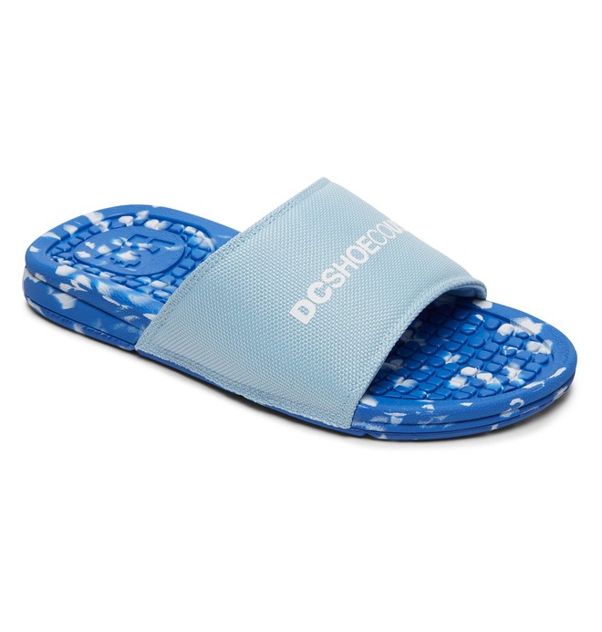 dcshoes, Women's Bolsa SP Slider Sandals, LIGHT BLUE (lbl) 0 Women's Bolsa SP Slider Sandals Blue ADJL100018 DC Shoes