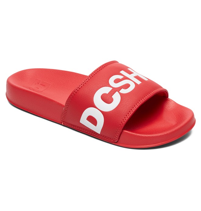 dcshoes, DC Slide Sliders, RED/WHITE (rw2) 0 DC Slide Sliders Red ADJL100019 DC Shoes