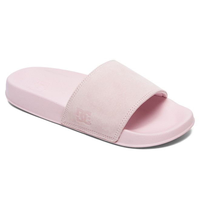 dcshoes, Women's DC Slide SE Suede Sliders, PINK (pnk) 0 Women's DC Slide SE Suede Sliders Pink ADJL100020 DC Shoes