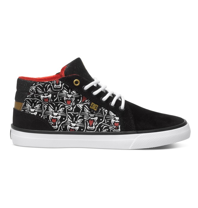 dcshoes, Women's Council Mid X Taylor Reeve Mid Shoes, BLACK PRINT (bpt) 0 Women's Council Mid X Taylor Reeve Mid Shoes ADJS300128 DC Shoes