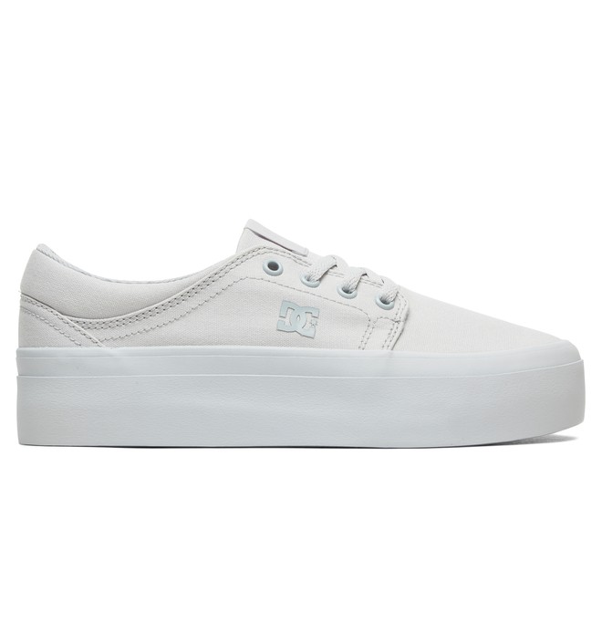 dcshoes, Women's Trase Platform TX Flatform Shoes, GREY (gry) 0 Women's Trase Platform TX Flatform Shoes Grey ADJS300184 DC Shoes
