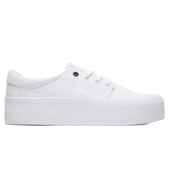 dcshoes, Women's Trase Platform TX Flatform Shoes, WHITE/WHITE/BLACK (xwwk) 0 Women's Trase Platform TX Flatform Shoes White ADJS300184 DC Shoes