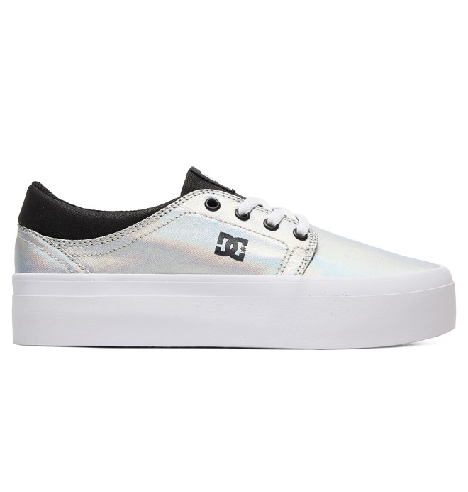 dcshoes, Trase Platform SE - Zapatillas para Mujer, METALLIC SILVER (msl) 0 Trase Platform SE - Zapatillas para Mujer Gris ADJS300187 DC Shoes