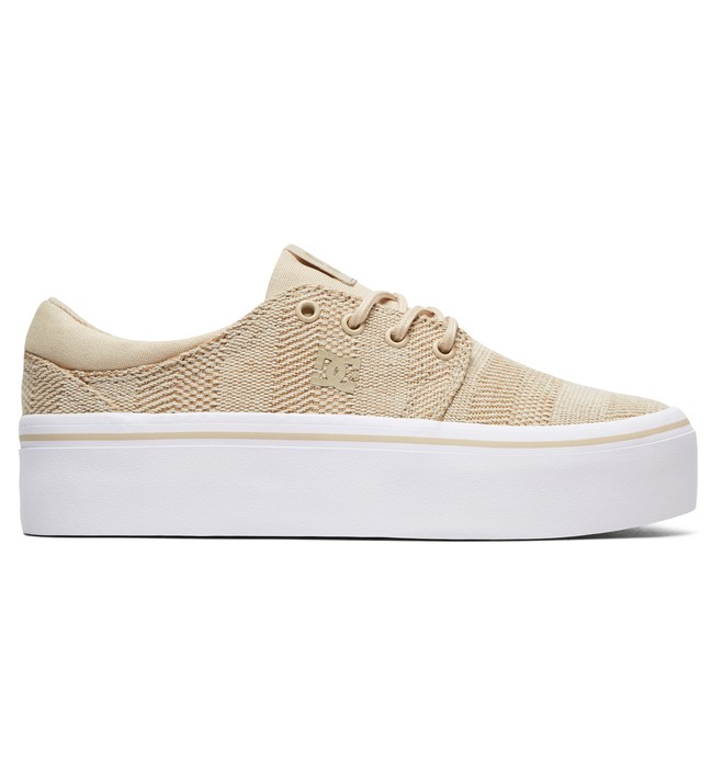 dcshoes, Trase Platform TX SE - Zapatillas para Mujer, TAUPE (tau) 0 Trase Platform TX SE - Zapatillas para Mujer Marron ADJS300196 DC Shoes