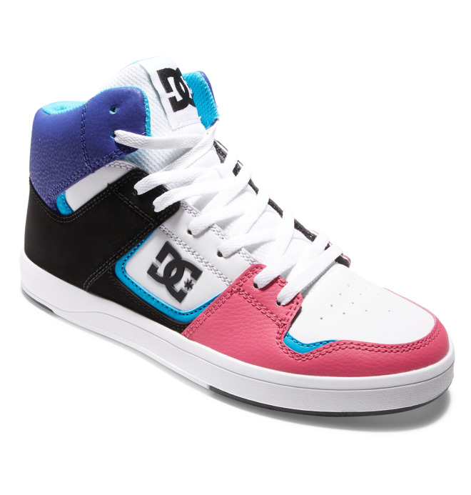 DC Cure - High-Top Leather Skate Shoes for Women  ADJS700096