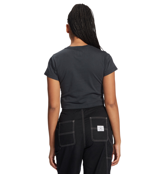 Washed DC Star - Cropped T-Shirt for Women  ADJZT03040