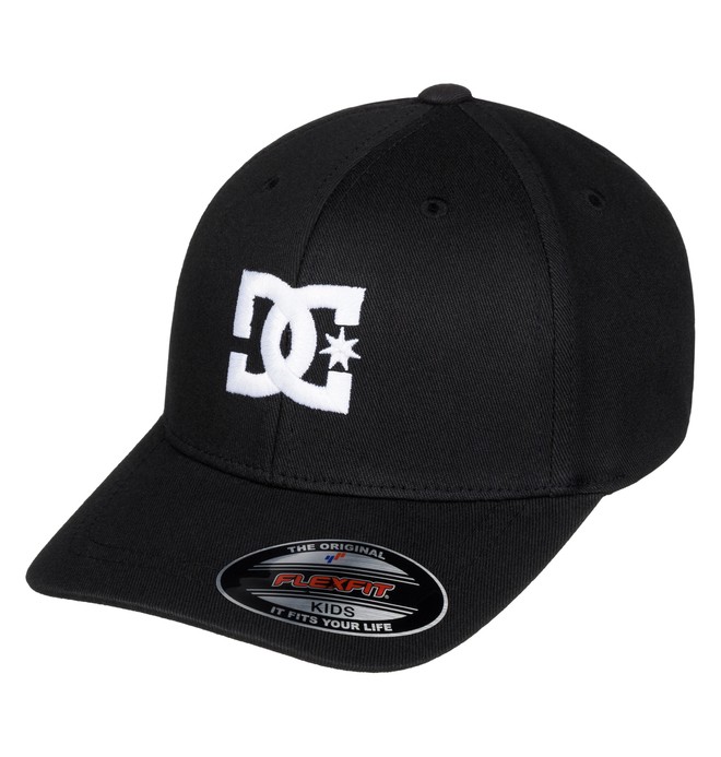 dcshoes, Boy's 2-7 Hat Star Flexfit Hat, BLACK (kvj0) 0 Boy's 2-7 Hat Star Flexfit Hat ADKHA03002 DC Shoes
