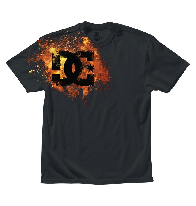 dcshoes, Kid's Fiyah Tee, BLACK (kvj0) 0 Kid's Fiyah Tee ADKZT00094 DC Shoes