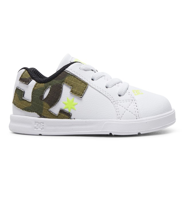 dcshoes, Kid's Court Graffik Elastic SE Shoes, WHITE/PRINT (tpr) 0 Kid's Court Graffik Elastic SE Shoes White ADTS700036 DC Shoes