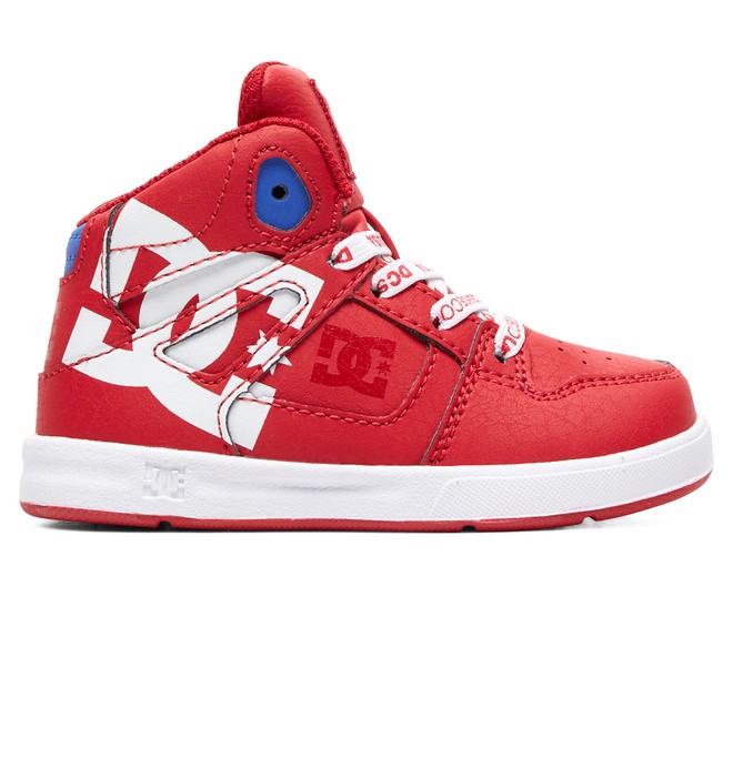 dcshoes, Kid's Pure SE - High-Top Shoes, RED/WHITE/RED (xrwr) 0 Kid's Pure SE - High-Top Shoes Red ADTS700053 DC Shoes