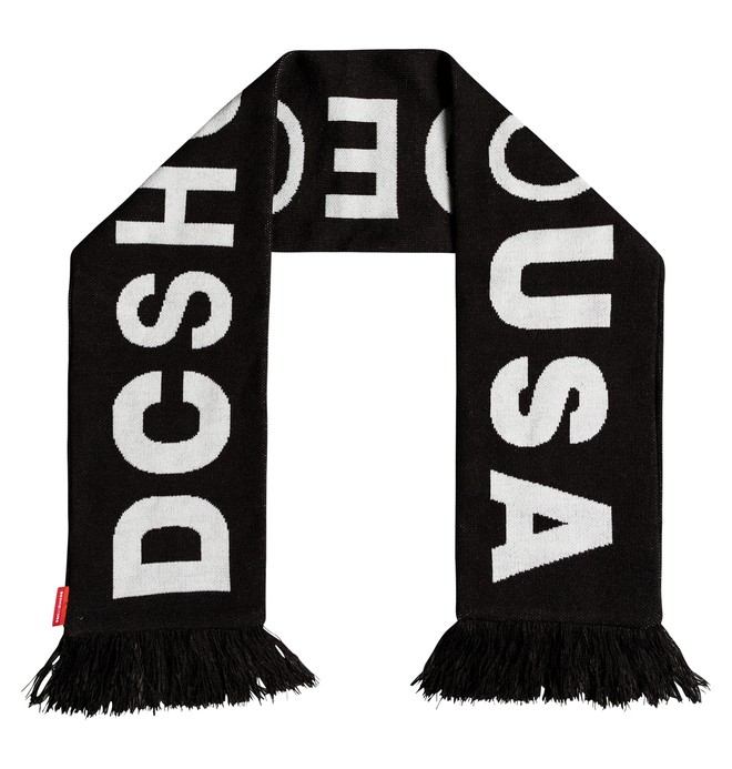dcshoes, Skate Knitted Soccer Scarf, BLACK (kvj0) 0 Skate Knitted Soccer Scarf Black ADYAA03073 DC Shoes