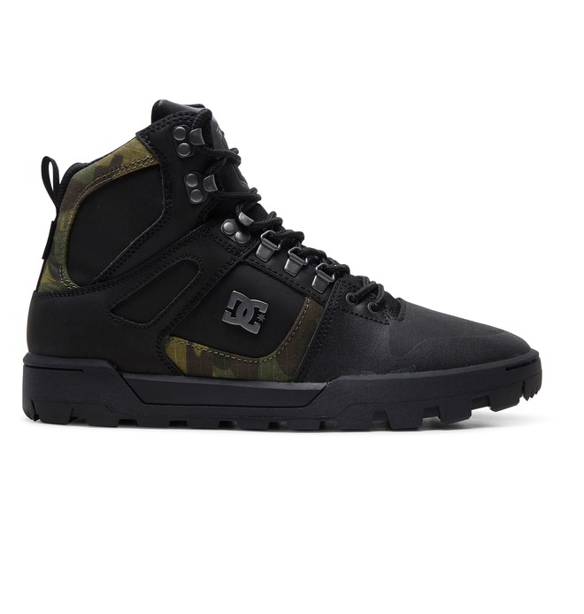 dcshoes, Pure WNT - Water Resistant Boots, BLACK/CAMO (bcm) 0 Pure WNT - Water Resistant Boots Black ADYB100006 DC Shoes