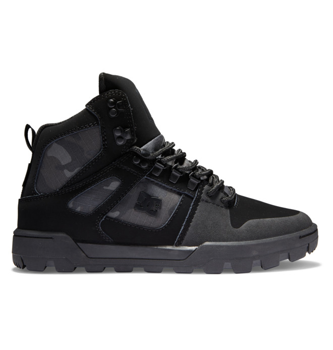 Pure Hi Water Resistant High Top Leather Boots for Men DC Shoes