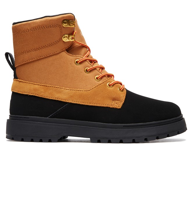 dcshoes, Uncas Lace-Up Boots, BLACK/WHEAT (kwh) 0 Uncas Lace-Up Boots Black ADYB700023 DC Shoes