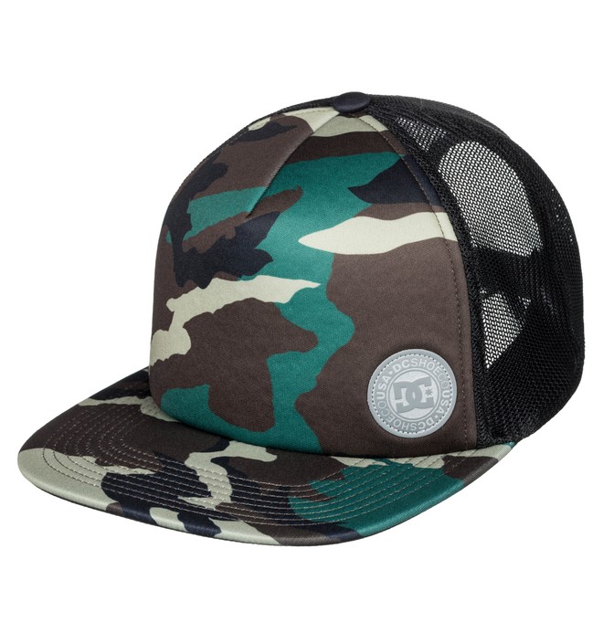 dcshoes, Balderson - Casquette trucker pour Homme, CAMO (grw6) 0 Balderson - Casquette trucker pour Homme Vert ADYHA03628 DC Shoes