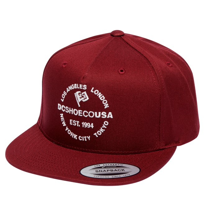 dcshoes, Starlighter Snapback Hat, CABERNET (rzf0) 0 Starlighter Snapback Hat Red ADYHA03632 DC Shoes