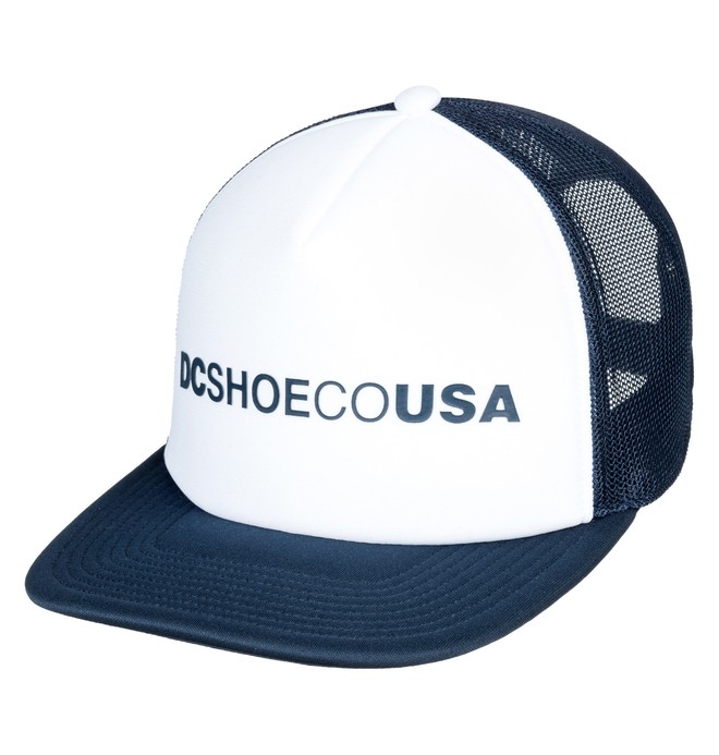 dcshoes, Lieberson Trucker Hat, WHITE (wbb0) 0 Lieberson Trucker Hat White ADYHA03720 DC Shoes
